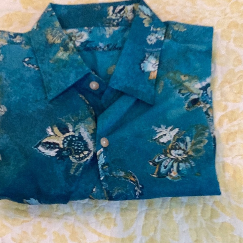 Floral Blue Men's Shirt